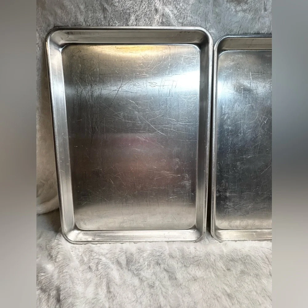 Pair of Nordic Ware Aluminum Half Sheet Rectangular Cookie & Baking Sheet Pans